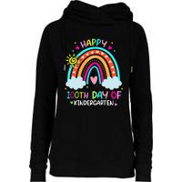 Cute 100th Day Of Kindergarten 100 Days Smarter Womens Funnel Neck Pullover Hood