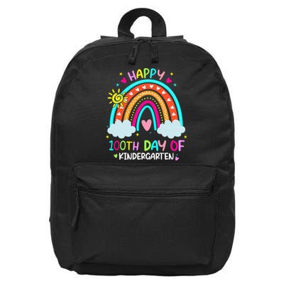 Cute 100th Day Of Kindergarten 100 Days Smarter 16 in Basic Backpack