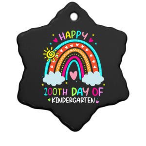 Cute 100th Day Of Kindergarten 100 Days Smarter Ceramic Star Ornament