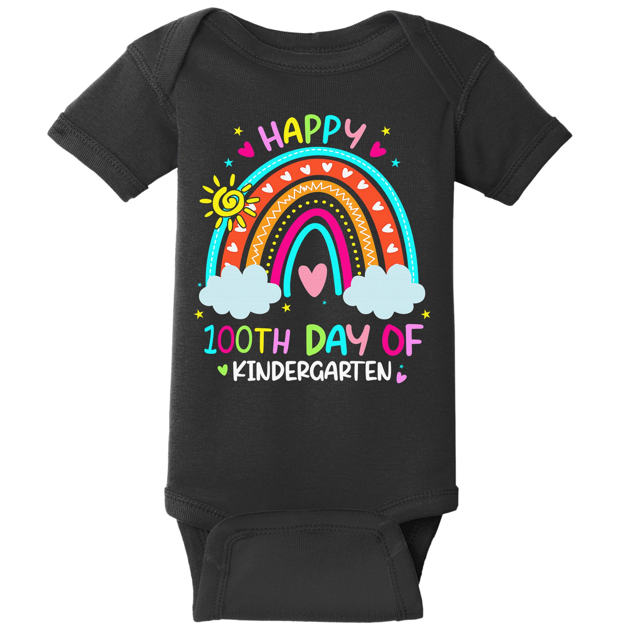 Cute 100th Day Of Kindergarten 100 Days Smarter Baby Bodysuit