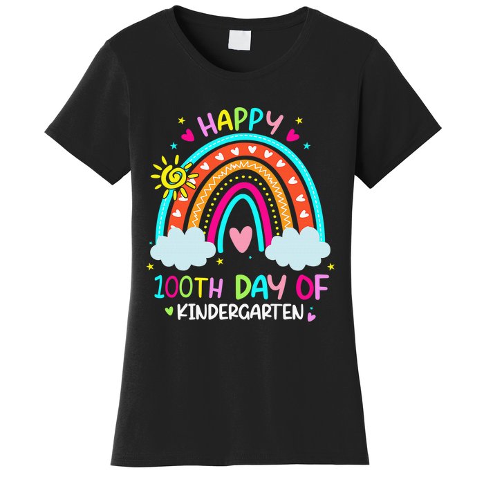 Cute 100th Day Of Kindergarten 100 Days Smarter Women's T-Shirt