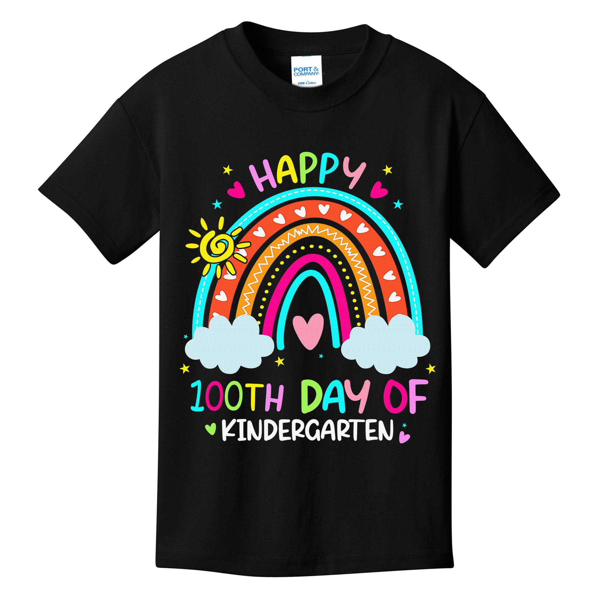 Cute 100th Day Of Kindergarten 100 Days Smarter Kids T-Shirt