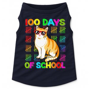 Cute 100 Days School Cat Lovers 100th Day Of School Gift Doggie Tank