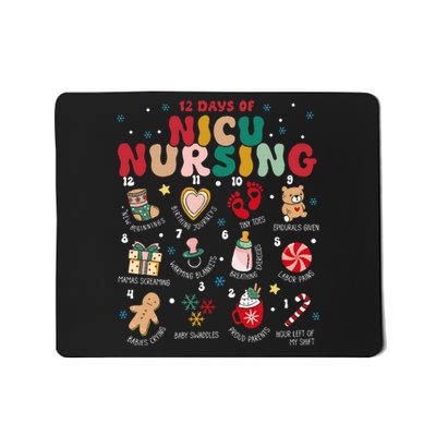 Cute 12 Days of Nicu Unit Nursing Funny Nicu Nurse Christmas  Mousepad