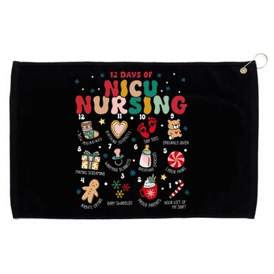 Cute 12 Days of Nicu Unit Nursing Funny Nicu Nurse Christmas  Grommeted Golf Towel