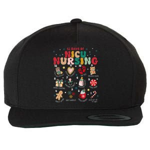 Cute 12 Days of Nicu Unit Nursing Funny Nicu Nurse Christmas  Wool Snapback Cap