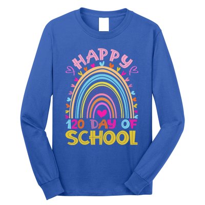 Cute 120th Day Of School Teacher Cool Gift 120 Days Smarter Rainbow Meaningful G Long Sleeve Shirt