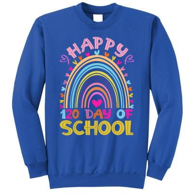 Cute 120th Day Of School Teacher Cool Gift 120 Days Smarter Rainbow Meaningful G Sweatshirt