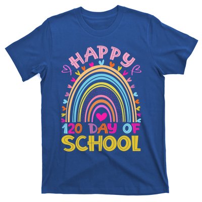 Cute 120th Day Of School Teacher Cool Gift 120 Days Smarter Rainbow Meaningful G T-Shirt