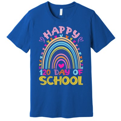 Cute 120th Day Of School Teacher Cool Gift 120 Days Smarter Rainbow Meaningful G Premium T-Shirt