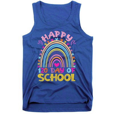 Cute 120th Day Of School Teacher Cool Gift 120 Days Smarter Rainbow Meaningful G Tank Top