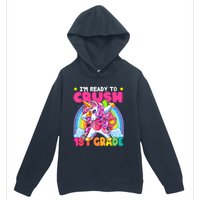 Crush 1st Grade Dabbing Unicorn Back To School Girl Gift Urban Pullover Hoodie