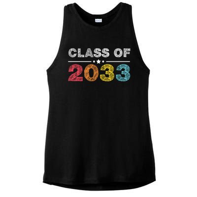 Cute 1st Grade Class Of 2033 Grow With Me School First Day Gift Ladies PosiCharge Tri-Blend Wicking Tank