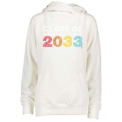 Cute 1st Grade Class Of 2033 Grow With Me School First Day Gift Womens Funnel Neck Pullover Hood