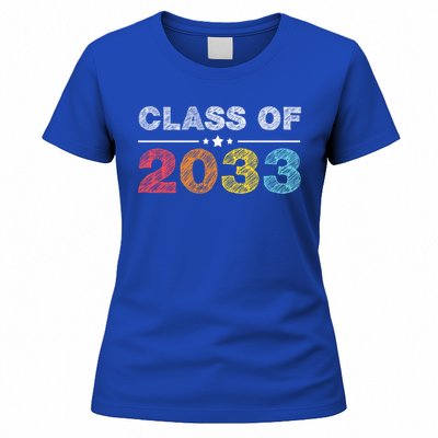 Cute 1st Grade Class Of 2033 Grow With Me School First Day Gift Women's T-Shirt