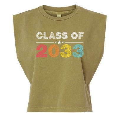 Cute 1st Grade Class Of 2033 Grow With Me School First Day Gift Garment-Dyed Women's Muscle Tee