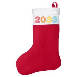 Cute 1st Grade Class Of 2033 Grow With Me School First Day Gift Felt Holiday Christmas Stocking