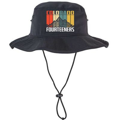Colorado 14ers Hiking Fourteeners Retro Vintage Gift Bucket Hat