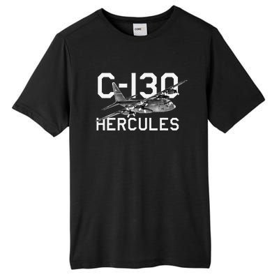 C 130 Hercules Military Airplane Tall Fusion ChromaSoft Performance T-Shirt