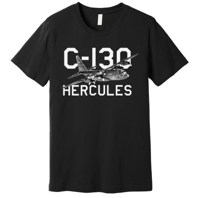 C 130 Hercules Military Airplane Premium T-Shirt