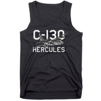 C 130 Hercules Military Airplane Tank Top