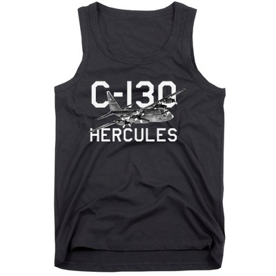 C 130 Hercules Military Airplane Tank Top