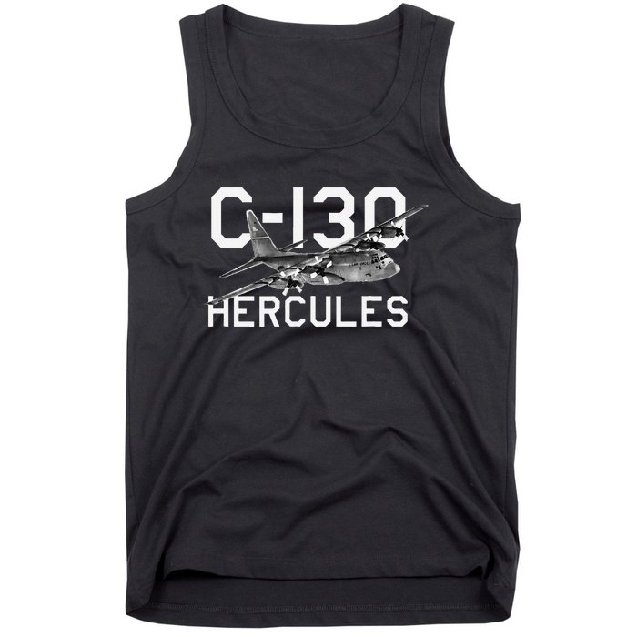 C 130 Hercules Military Airplane Tank Top