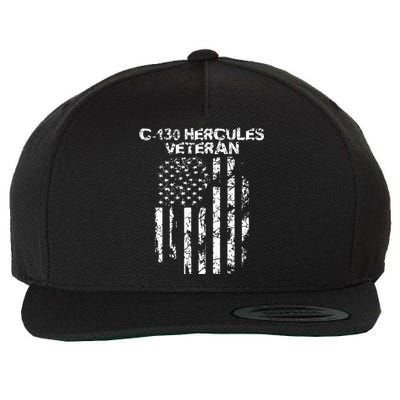 C 130 Hercules Military Wool Snapback Cap