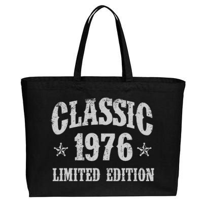 Classic 1976 Limited Edition Year Of Birth Birthday Cotton Canvas Jumbo Tote