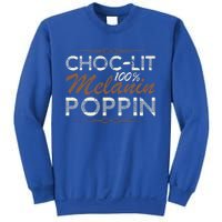 Chocgiftlit 100% Melanin Poppin Afro Queen Black Gift Sweatshirt