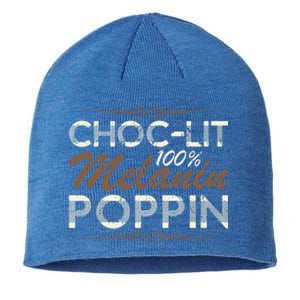 Chocgiftlit 100% Melanin Poppin Afro Queen Black Gift Sustainable Beanie