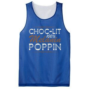 Chocgiftlit 100% Melanin Poppin Afro Queen Black Gift Mesh Reversible Basketball Jersey Tank