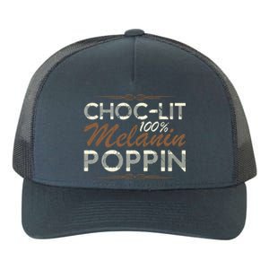 Chocgiftlit 100% Melanin Poppin Afro Queen Black Gift Yupoong Adult 5-Panel Trucker Hat