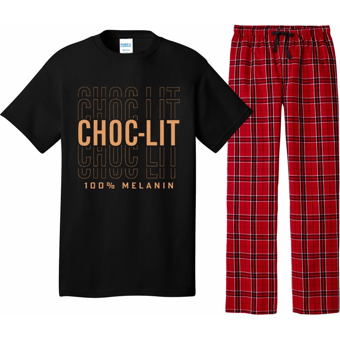 Choclit 100 Melanin Black Pride History Bhm Afrocentric Pajama Set