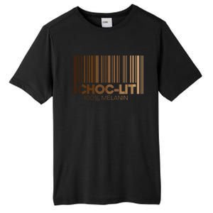 Chocgiftlit 100% Melanin Brown Skin Black History Juneteenth Gift Tall Fusion ChromaSoft Performance T-Shirt