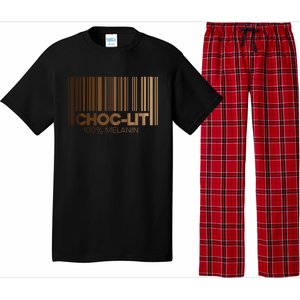 Chocgiftlit 100% Melanin Brown Skin Black History Juneteenth Gift Pajama Set