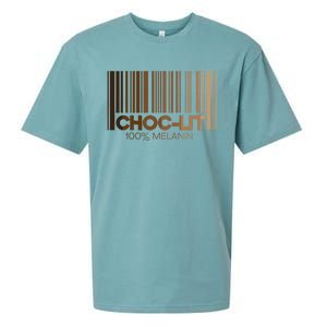 Chocgiftlit 100% Melanin Brown Skin Black History Juneteenth Gift Sueded Cloud Jersey T-Shirt