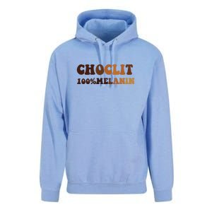 Choclit 100% Melanin For Black History Month Gift Unisex Surf Hoodie