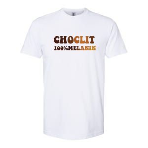 Choclit 100% Melanin For Black History Month Gift Softstyle CVC T-Shirt