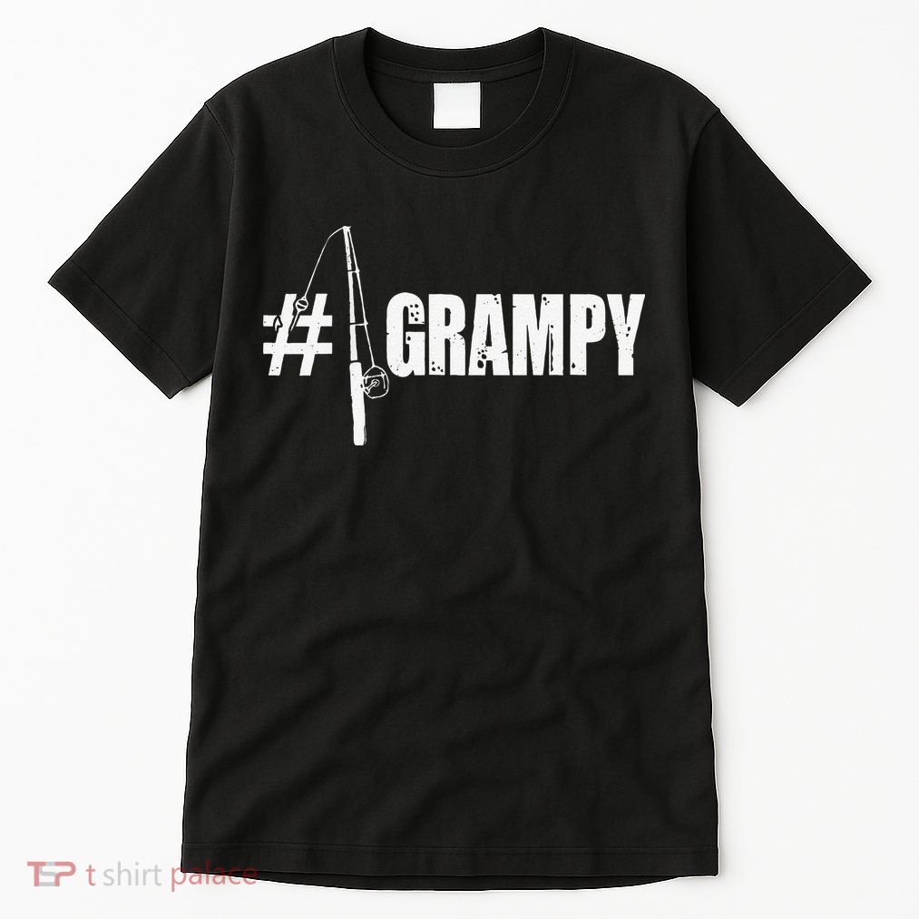 Cute 1 No.1 Grampy Fishing Gift For Dad Or Grandpa Tall T-Shirt