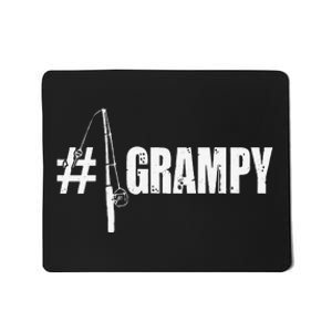 Cute 1 No.1 Grampy Fishing Gift For Dad Or Grandpa Mousepad