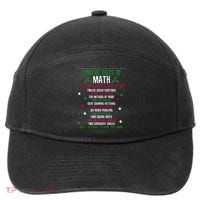 Christmas 12days Of Math 7-Panel Snapback Hat