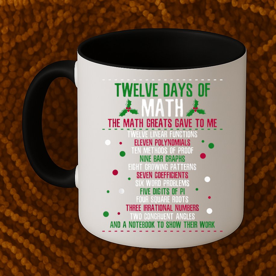 Christmas 12days Of Math Mug
