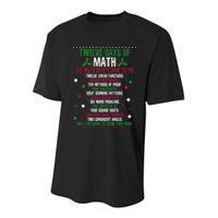 Christmas 12days Of Math Youth Performance Sprint T-Shirt