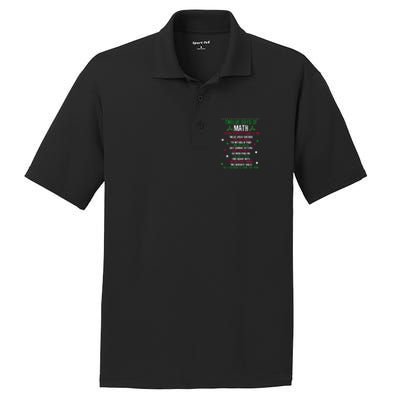 Christmas 12days Of Math PosiCharge RacerMesh Polo