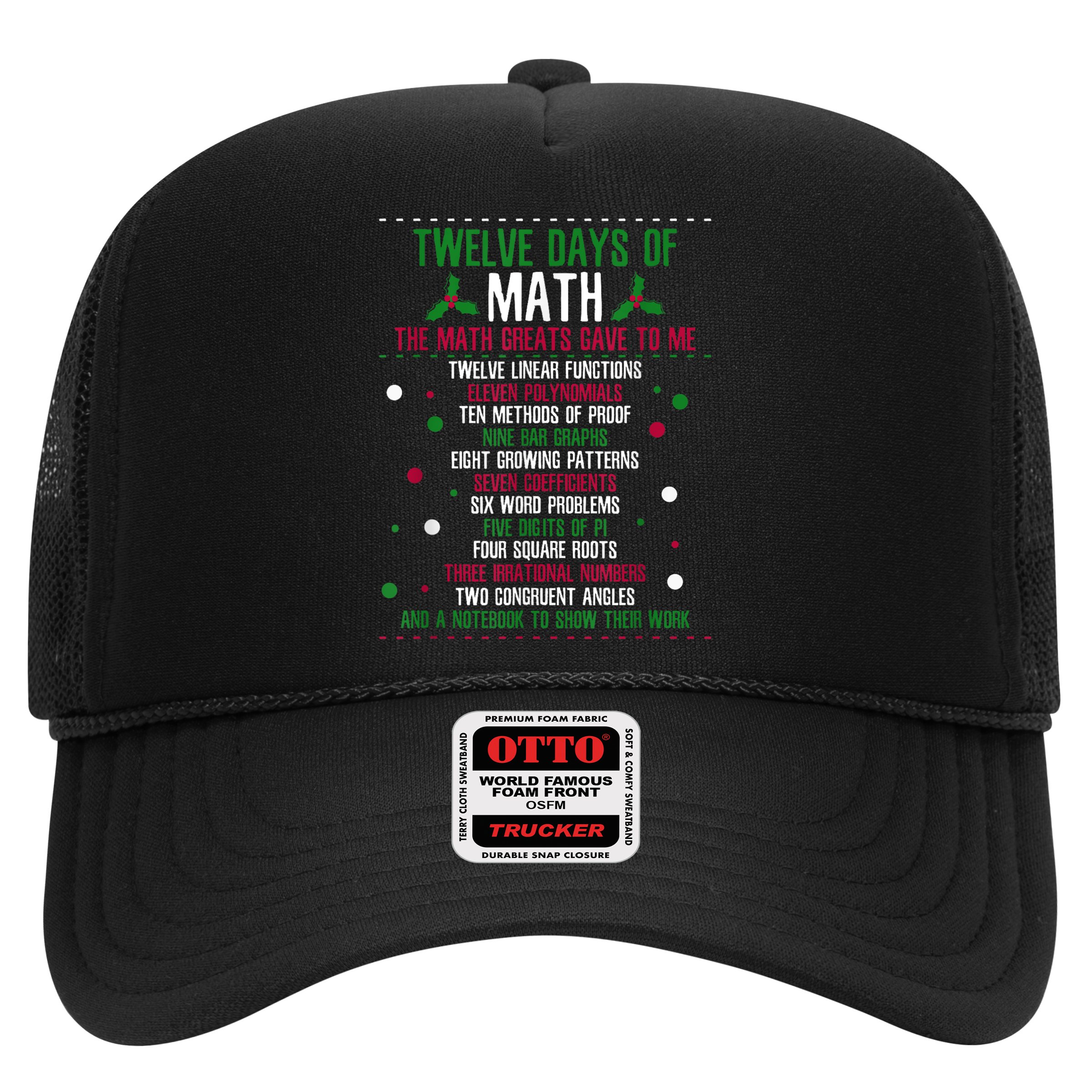 Christmas 12days Of Math Hat