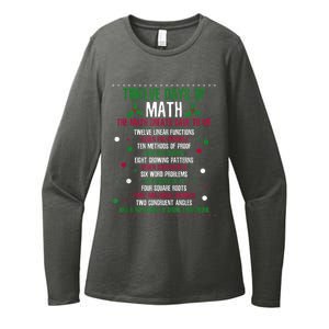 Christmas 12days Of Math Womens CVC Long Sleeve Shirt