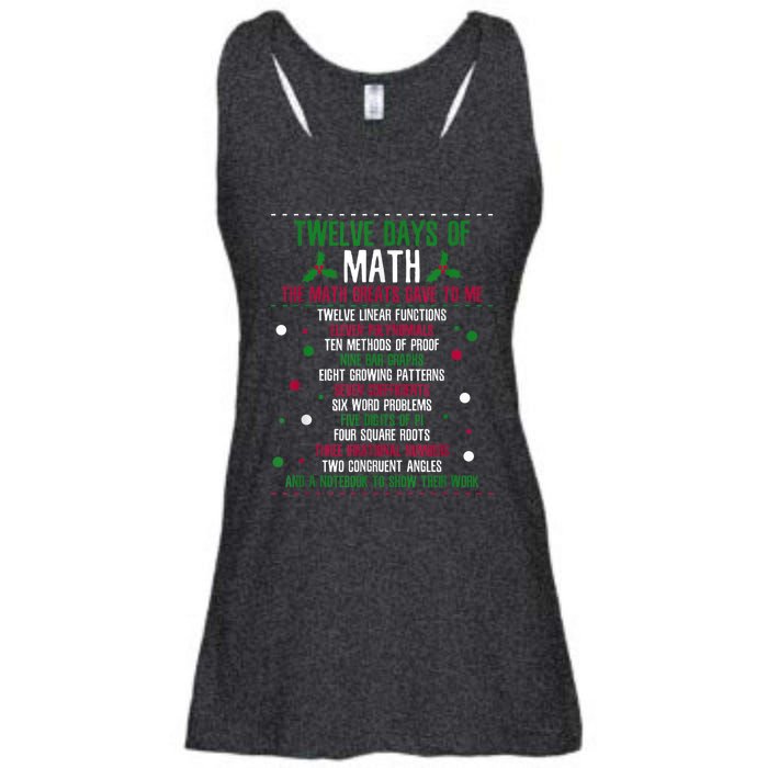 Christmas 12days Of Math Ladies Essential Flowy Tank