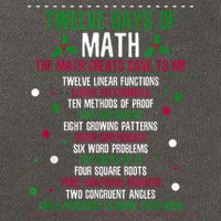 Christmas 12days Of Math Cotton Canvas Backpack