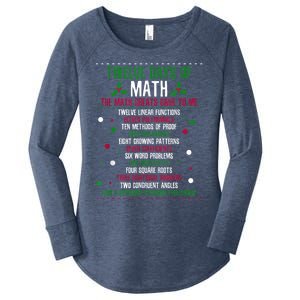 Christmas 12days Of Math Women's Perfect Tri Tunic Long Sleeve Shirt